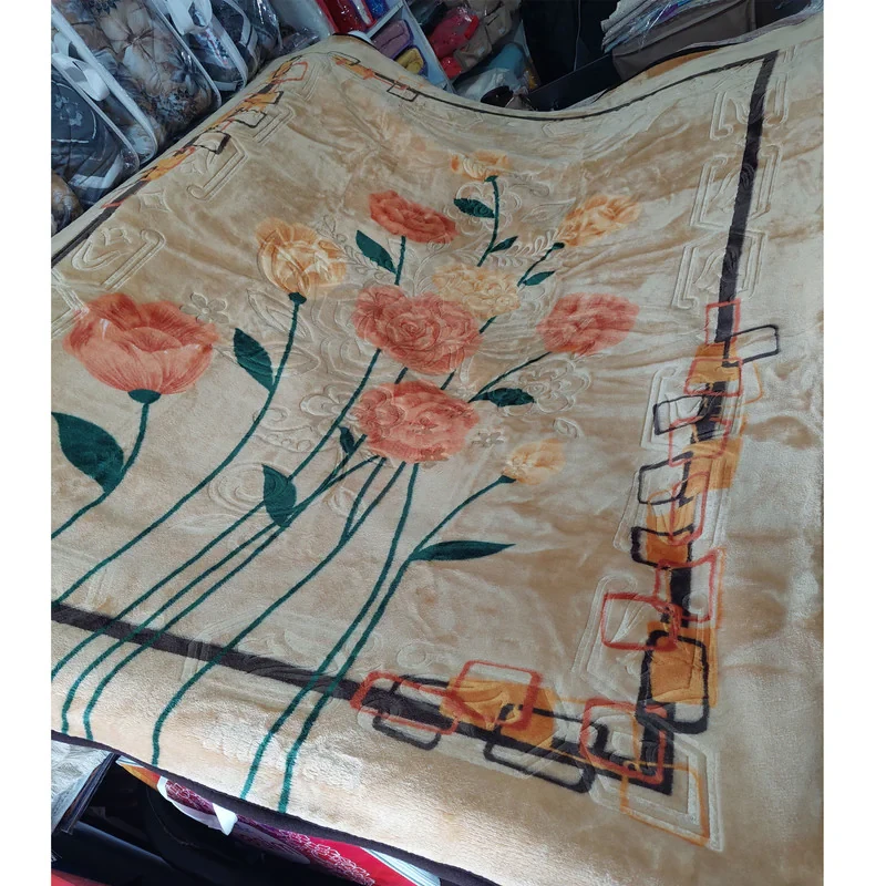 پتو 1 نفره نرمینه بافت مدل نسیم کد 04 سایز 210x155 سانتی‌متر