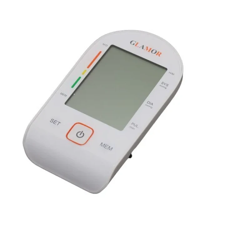 فشارسنج دیجیتال بازویی گلامور مدل PG-800B28 با صفحه نمایش بزرگ، قابلیت سخنگو، اندازه‌گیری ضربان قلب و تشخیص آریتمی، دارای دو عدد کاف سایز 22 تا 44 سانتی‌متر، حافظه 90 عددی و منبع تغذیه برق و باتری