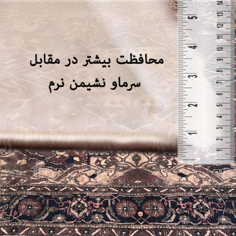 فرش ماشینی 1200 شانه فرش صرافیان زمینه قرمز حاشیه مشکی مدل فریال