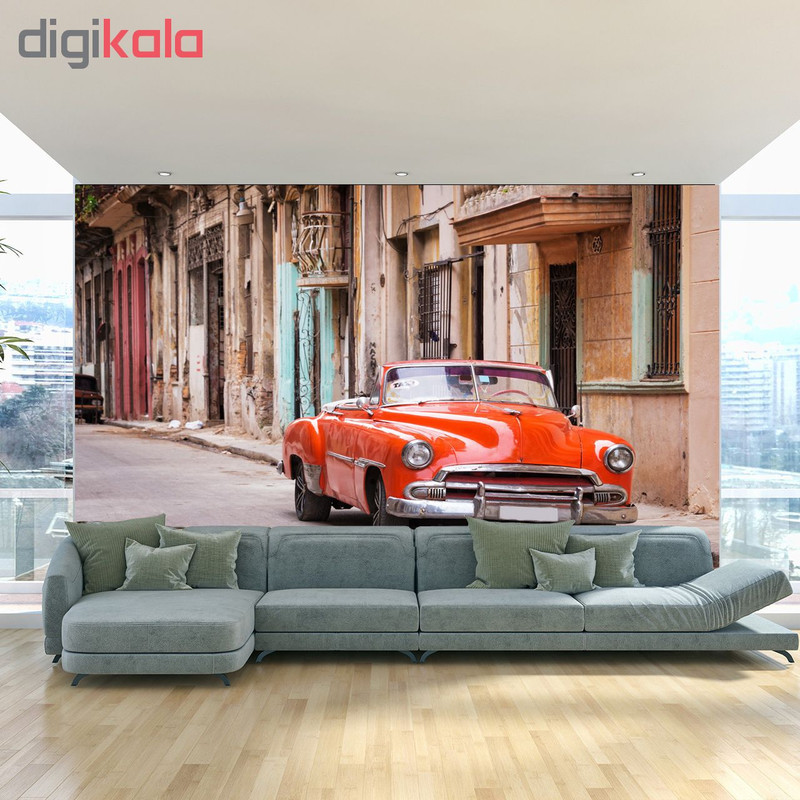 پوستر دیواری سه بعدی طرح ماشین کد TV 804