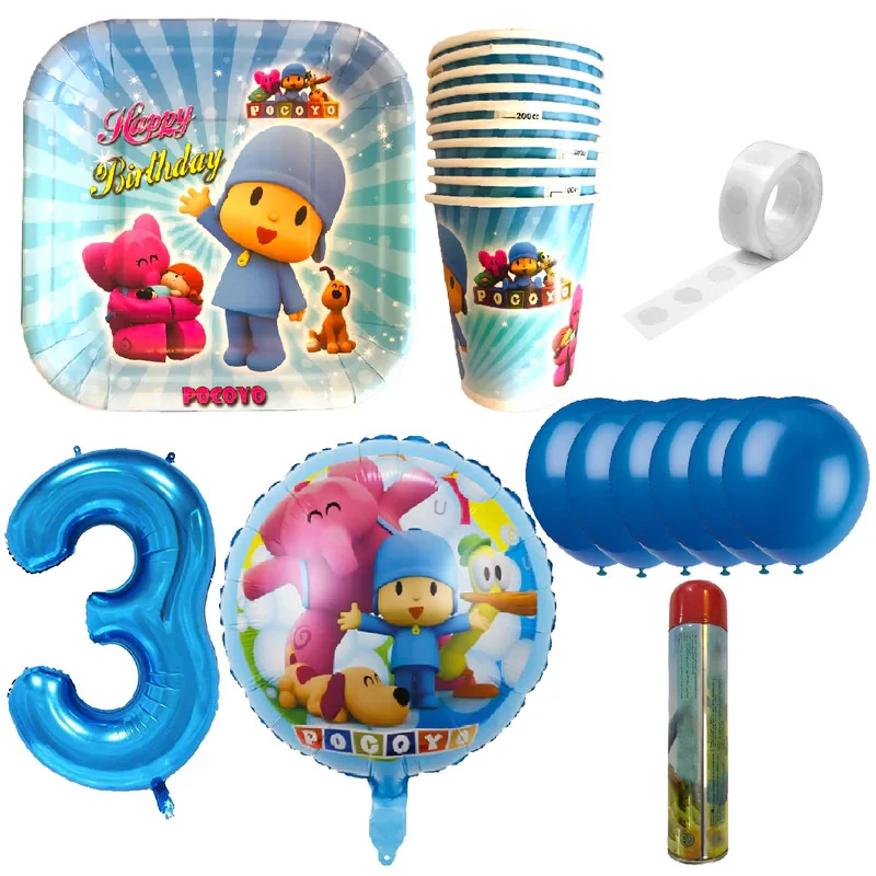 مجموعه 30عددی تم تولد مسترتم طرح پوکویو پلاس کد 3