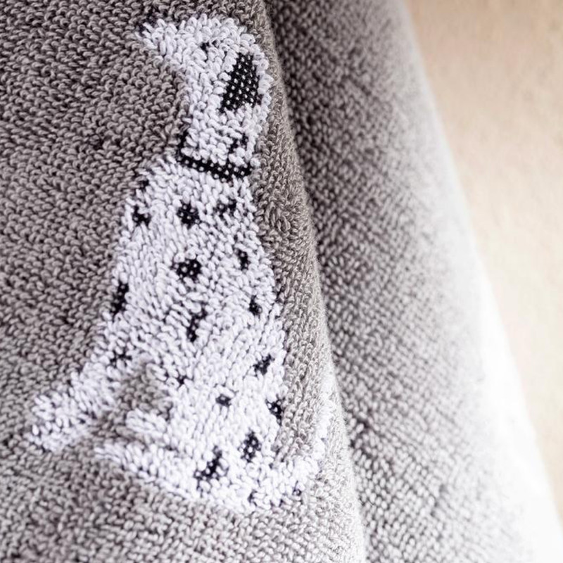 حوله دست و صورت مادام کوکو طرح Dalmatien سایز 50x85 سانتی متر