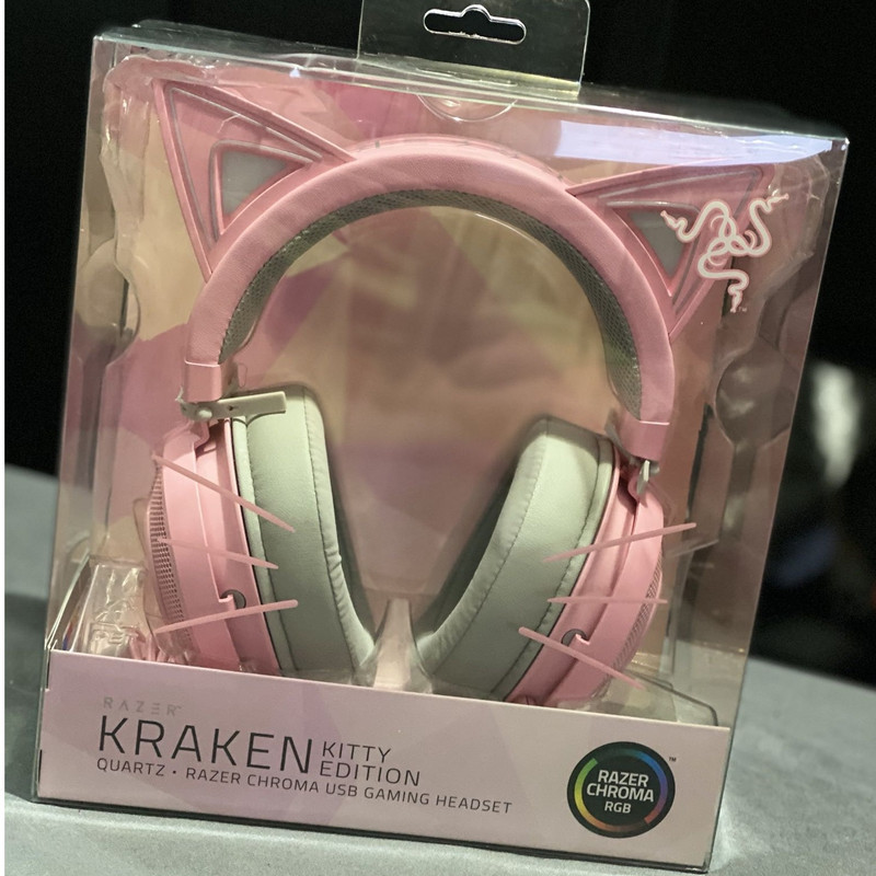 هدست ریزر مدل Kraken Kitty Quartz