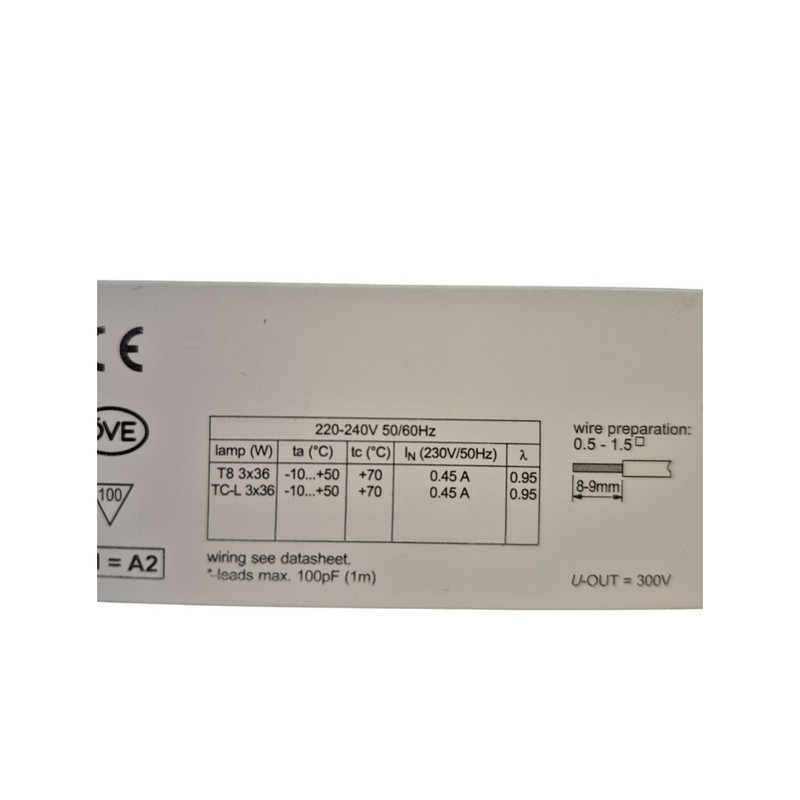 ترانس مهتابی ترایدونیک مدل PC 3×36 T8 TEC