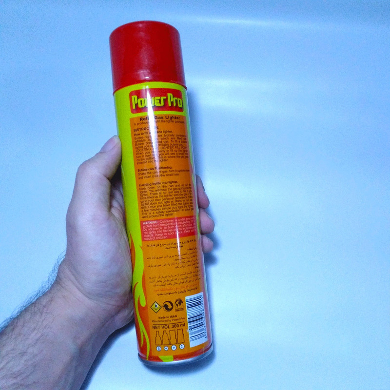 گاز فندک پاورپرو مدل BUTANE