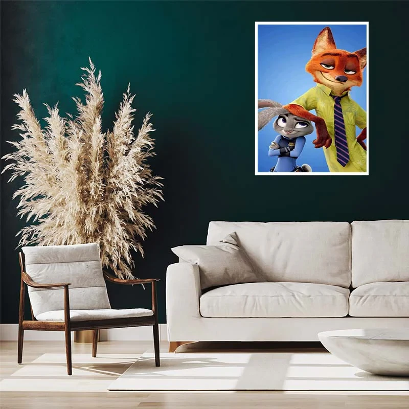 پوستر کارنيکا طرح زوتوپیا Zootopia کد 87998 مجموعه 8 عددی
