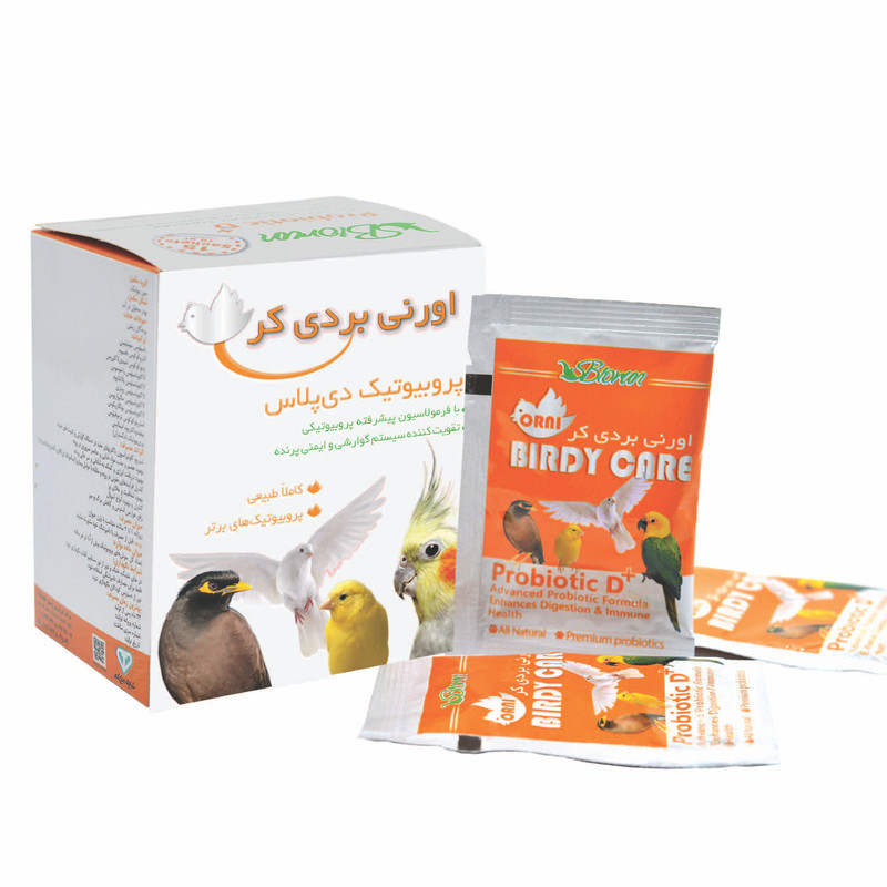 مکمل پرندگان زینتی بایوران مدل اورنی بردی کر وزن 150 گرم بسته 15 عددی