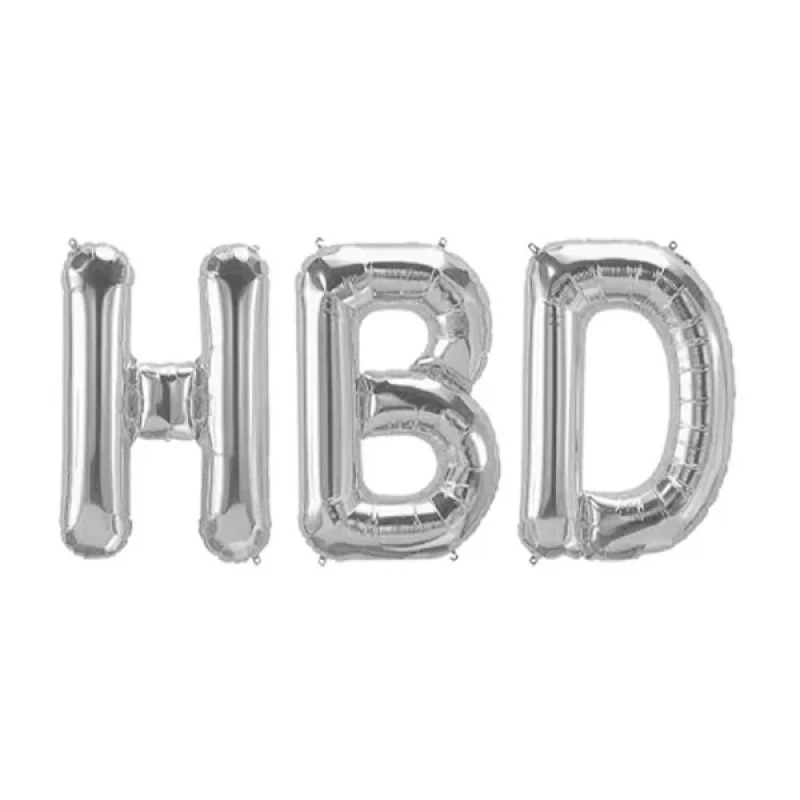 بادکنک فویلی مدل HBD مجموعه 3 عددی