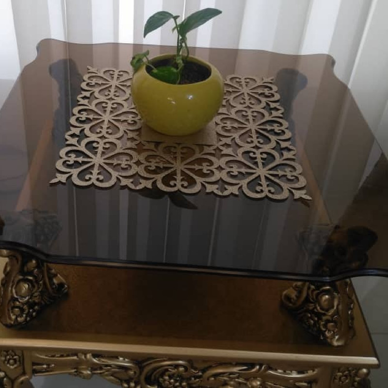 ست رومیزی 3 تکه مدل نیلوفر کد 6060