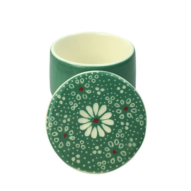 سرویس چای خوری 3 پارچه مناسب برای یک نفر مدل بابونه کد 03
