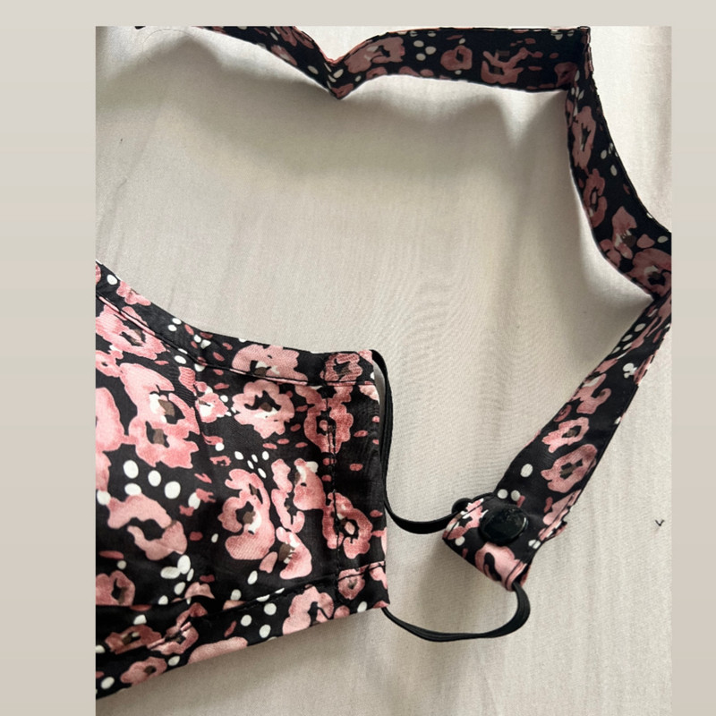 ماسک پارچه‌ای دو لایه آی ام مدل گردنی بسته دو عددی