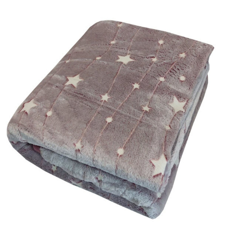پتو مسافرتی 1 نفر ویراگیتا مدل شبنما ستاره دنباله دار کهکشانی سایز 150x200 سانتی‌متر