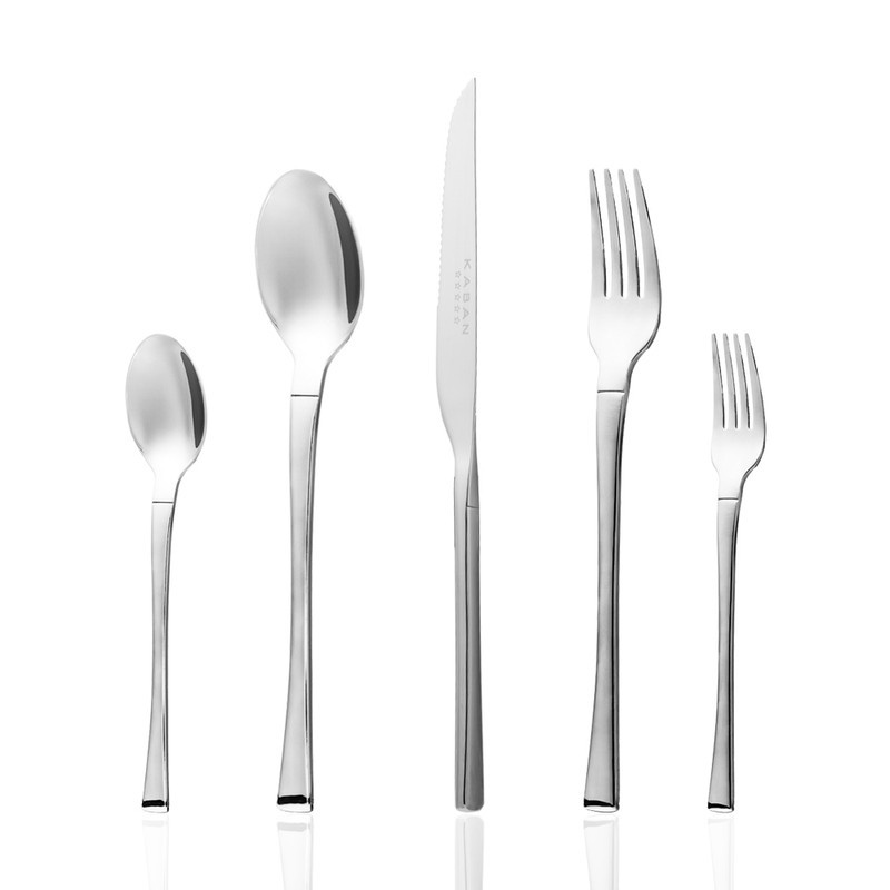 سرویس قاشق، چنگال و کارد استیل 146 پارچه 30 نفره کابان مدل 194