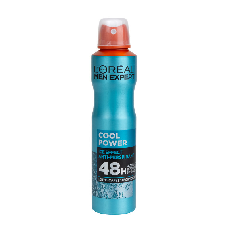 اسپری ضدتعریق مردانه لورآل مدل اسپری لورآل سری men expert مدل cool power حجم 250 میلی لیتر حجم 250 میلی‌لیتر