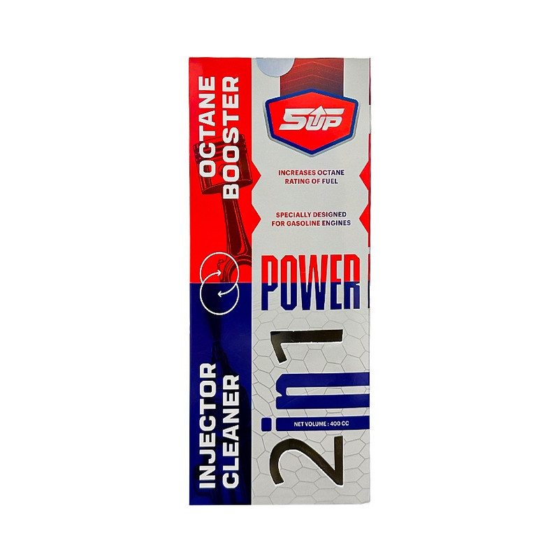 اکتان بوستر و انژکتور شوی دو کاره فایوآپ مدل Power 2 in 1 حجم 400 میلی لیتر بسته 3 عددی