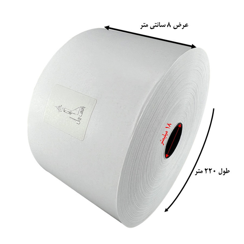 کاغذ پرینتر حرارتی پایتخت رول مدل وینکور 220 بسته 12عددی