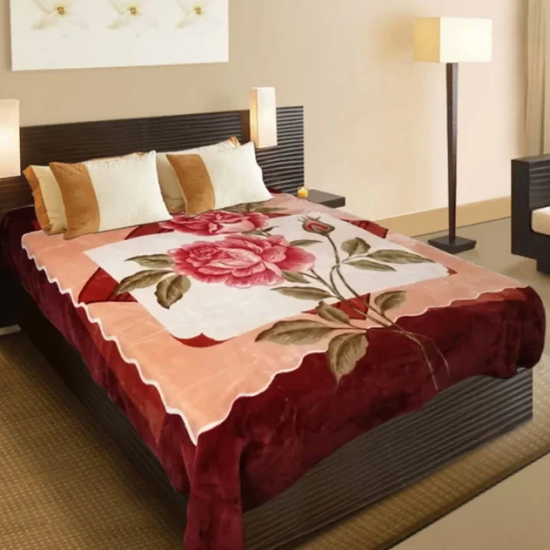 پتو گلبافت کد 001 یک نفره سایز 160x220 سانتی متر