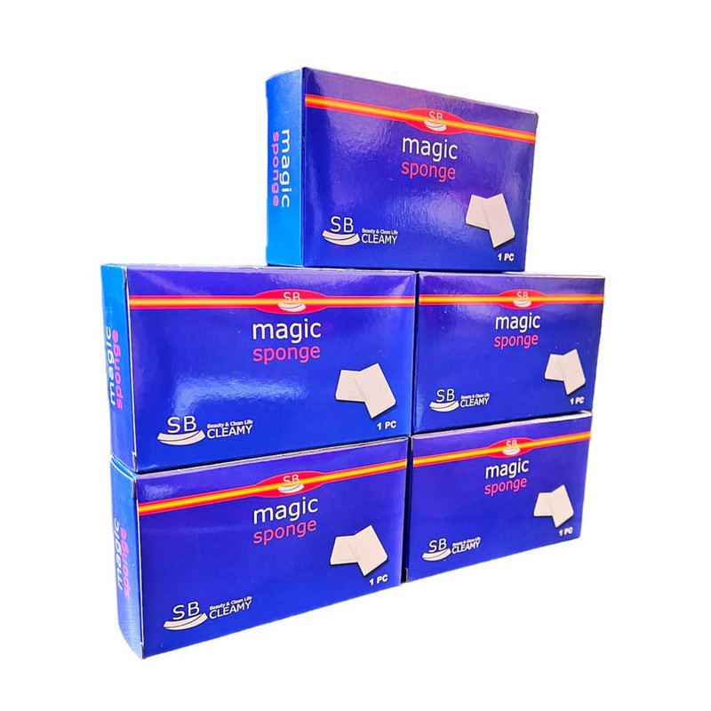 پد نظافت  اس بی مدل magic sponge بسته 5 عددی