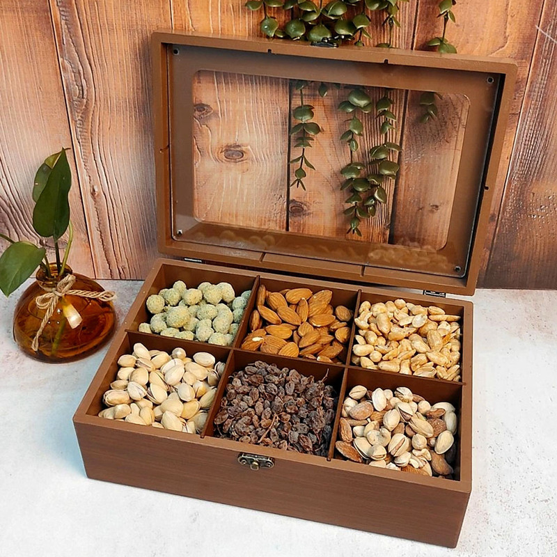 جعبه پذیرایی چوبی مدل سپهر کد 230