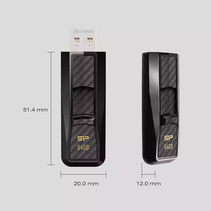 فلش مموری سیلیکون پاور مدل Blaze B50 ظرفیت 256 گیگابایت