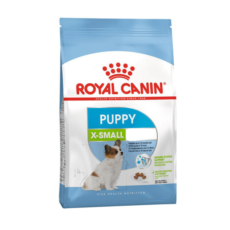 غذای خشک توله سگ نژاد کوچک رویال کنین مدل X-Small Puppy وزن 1.5 کیلوگرم