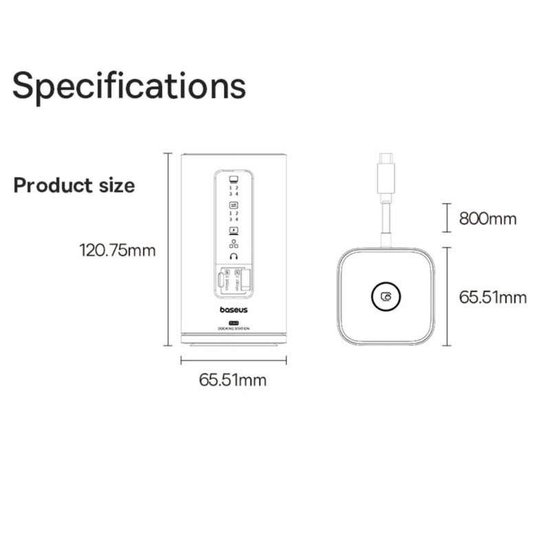 هاب 11 پورت USB-C بیسوس مدل BS-OH137  Spacemate Series