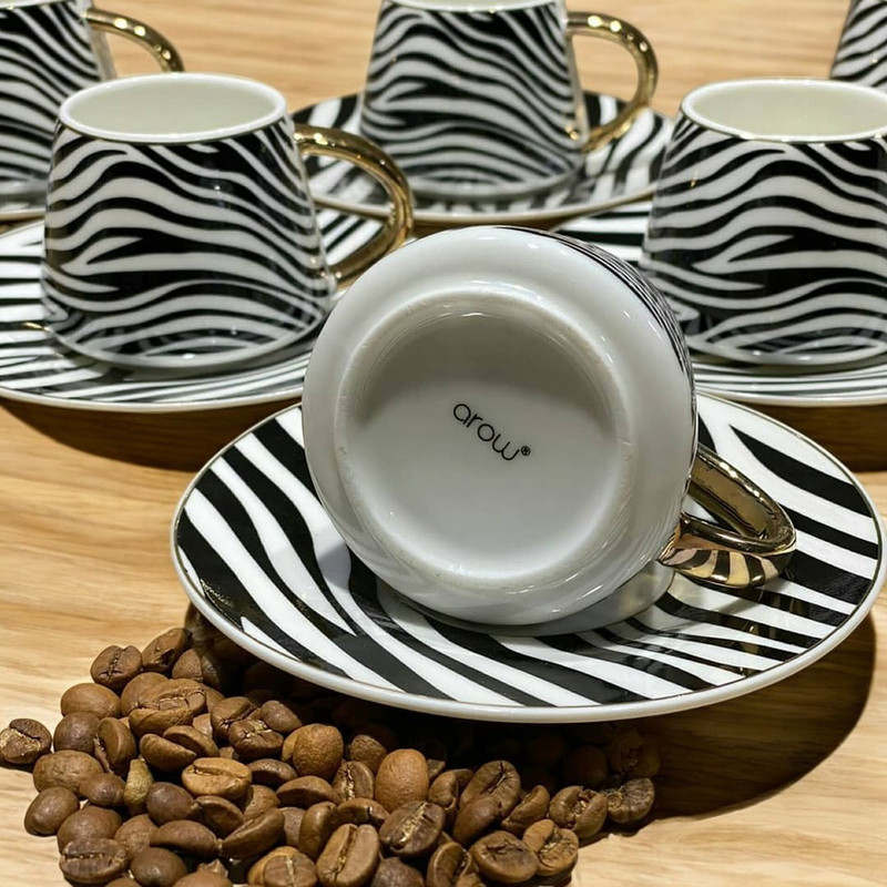 سرویس قهوه خوری 12 پارچه آرو مدل Zebra