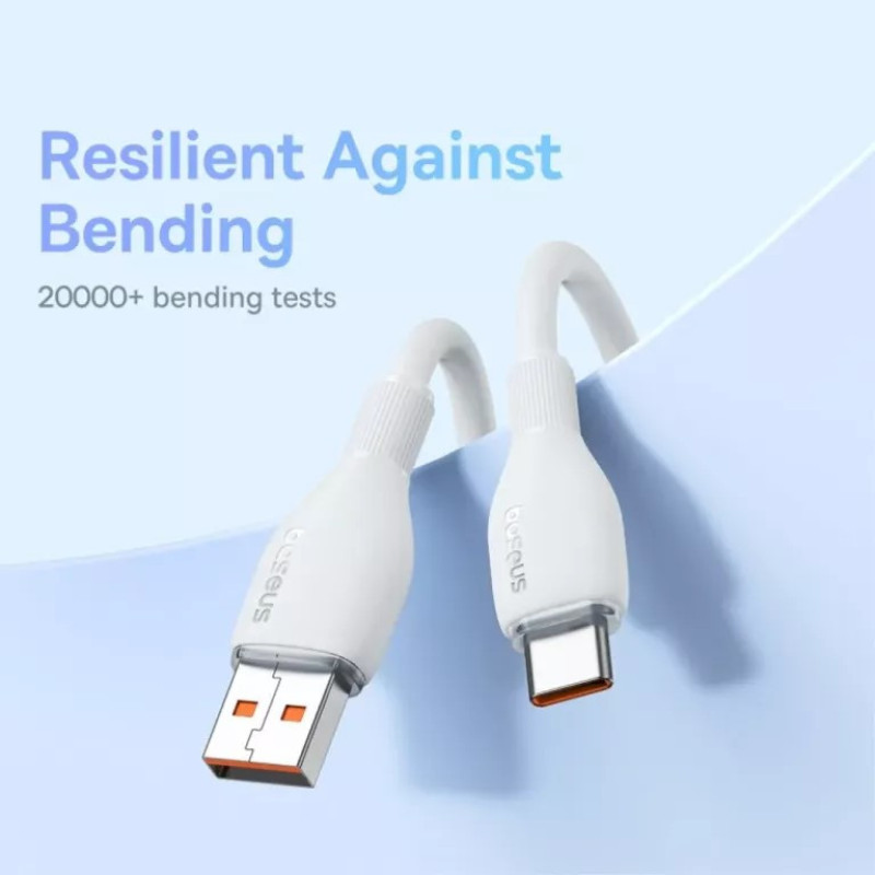 کابل تبدیل USB به USB-C بیسوس مدل Pudding Series P10355703511-B1 طول 1.2 متر