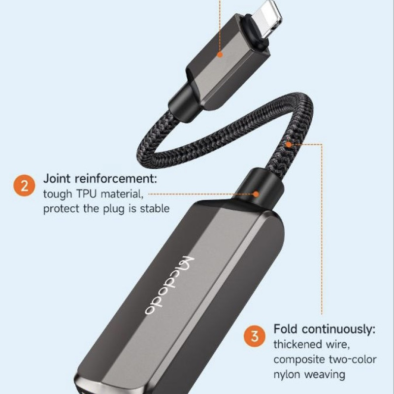 مبدل لایتنینگ به USB USB-C مک دودو مدل CA-2690