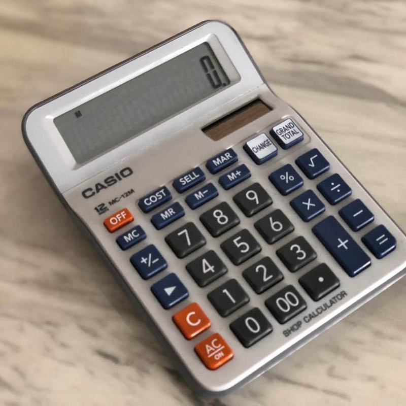 ماشین حساب کاسیو مدل DC-12M
