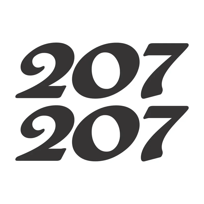 استیکر خودرو 207 کد 101266 دو عددی