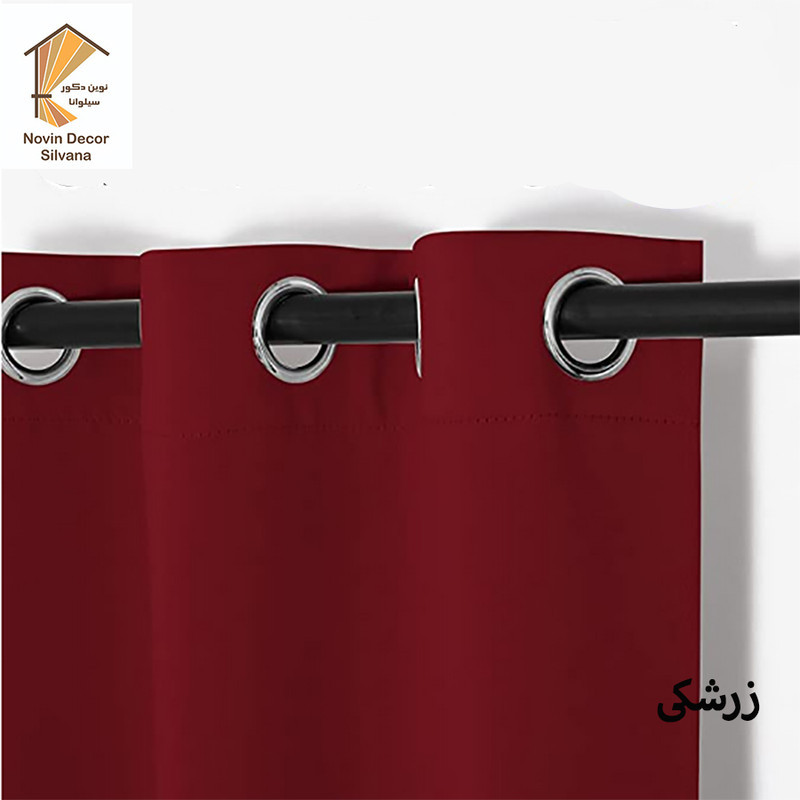 پرده پانچ نوین دکور سیلوانا مدل کتان 1_28 سایز 280x140 سانتی‌متر
