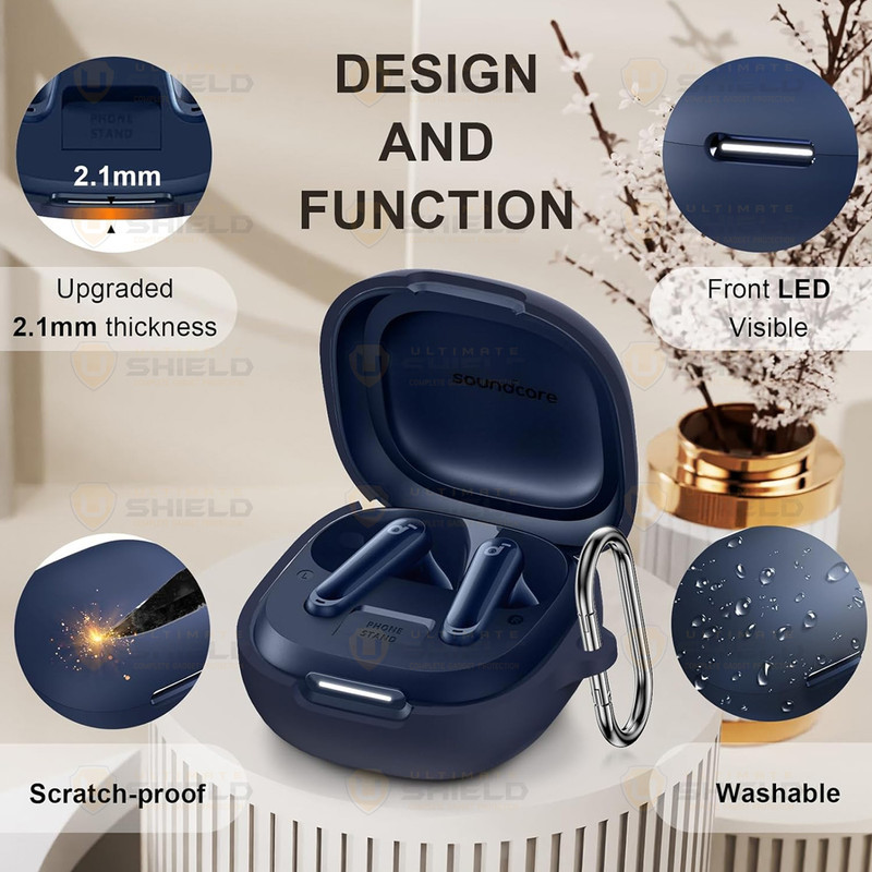 کاور آلتیمیت شیلد مدل Silicone UL مناسب برای کیس هدفون بی‌سیم انکر Soundcore P40i