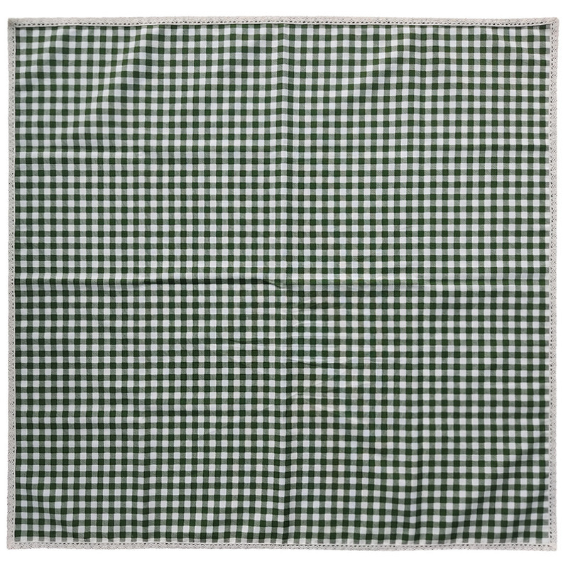 سفره 4 نفره نساجی دُر هنر یزد مدل cotton-sbz سایز 90×90 سانتی متر