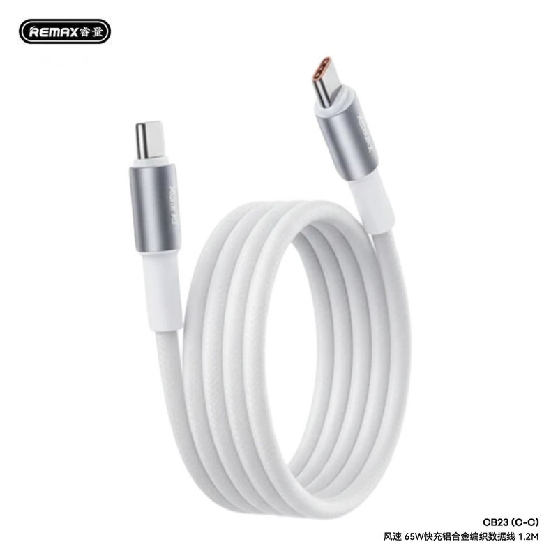 کابل تبدیل USB-C ریمکس مدل SUPER FAST CHARGE- 65W طول 1.2 متر