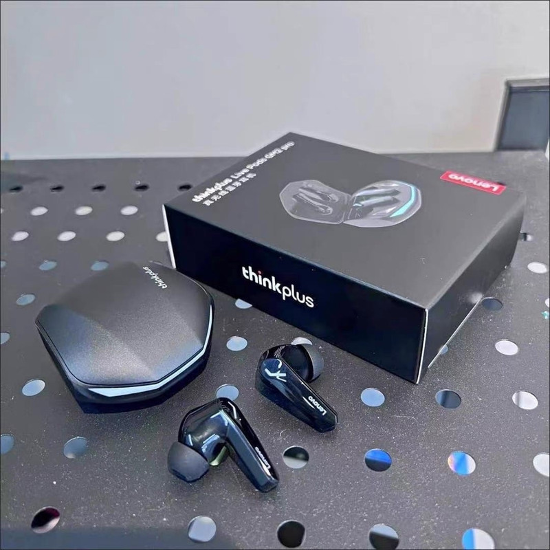 هدفون بلوتوثی لنوو مدل Live Pods GM2 Pro بدون قابلیت نویز کنسلینگ، درگاه شارژ USB Type-C، دارای دستیار صوتی، مقاوم در برابر رطوبت و عرق