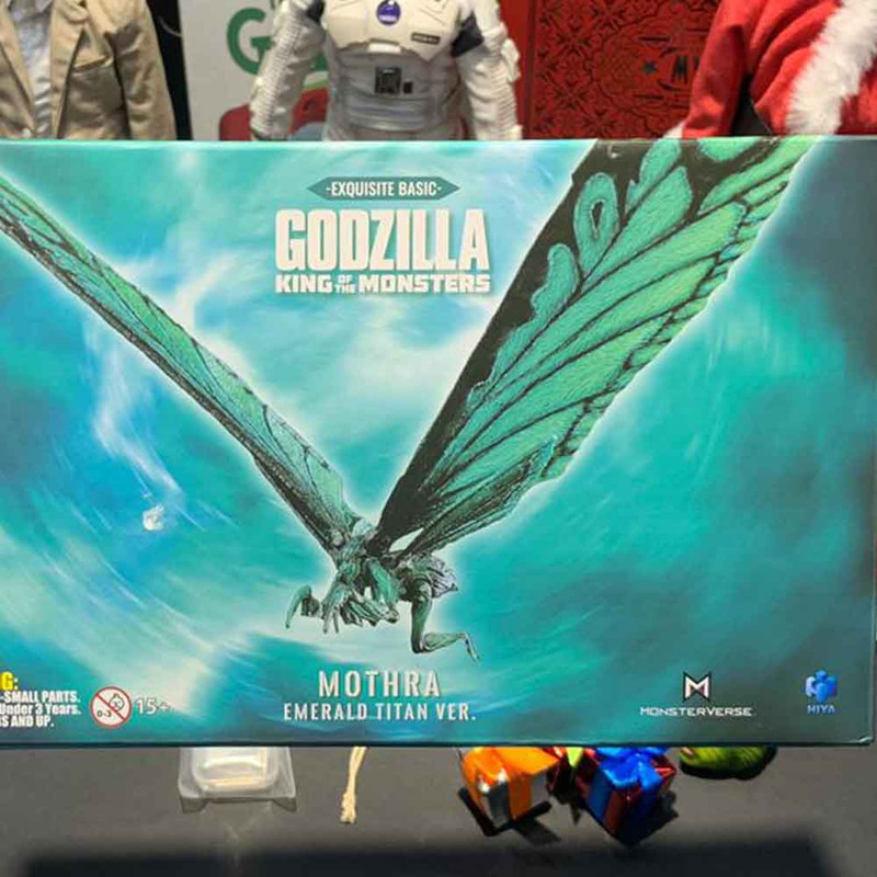 اکشن فیگور هیا تویز مدل ماترا گودزیلا طرح Godzilla King of The Monster Mothra Emerald Titan ارتفاع 20 سانتی‌متر