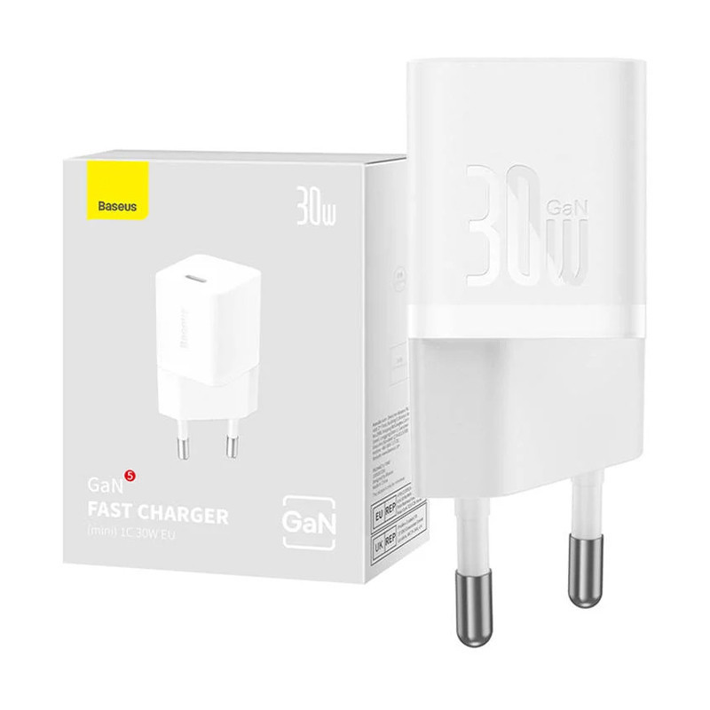 شارژر دیواری 30 وات باسئوس مدل GaN5 mini