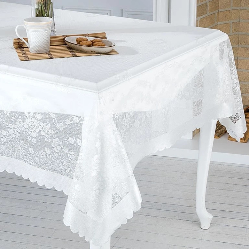 رومیزی انگلیش هوم مدل Lace سایز 220x145 سانتی‌متر