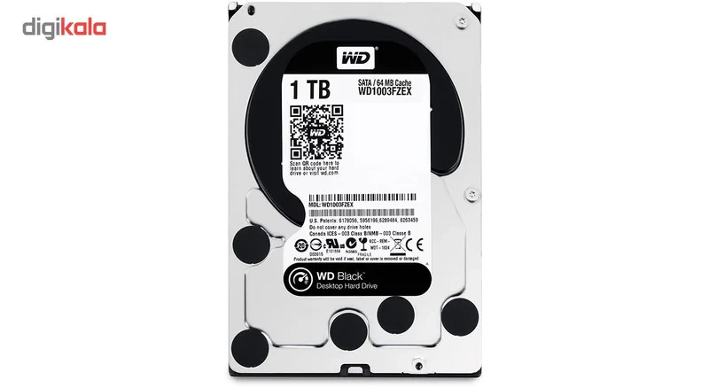 هارددیسک اینترنال وسترن دیجیتال مدل Black WD1003FZEX ظرفیت 1 ترابایت