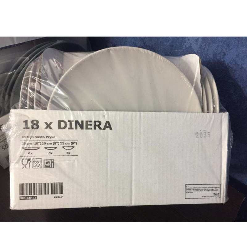 سرویس غذاخوری 18 پارچه ایکیا مدل DINERA کد M 22610