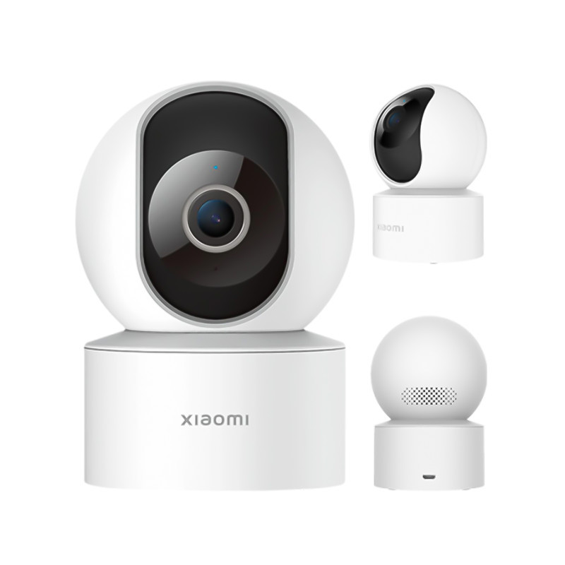دوربین مداربسته بی‌سیم تحت شبکه شیائومی مدل Mi C200 با وضوح Full HD، چرخش 360 درجه افقی و 106 درجه عمودی، کدک H.265، تشخیص هوشمند انسان، انتقال صدای دوطرفه و پشتیبانی از کنترل صوتی با دستیار Google و Alexa