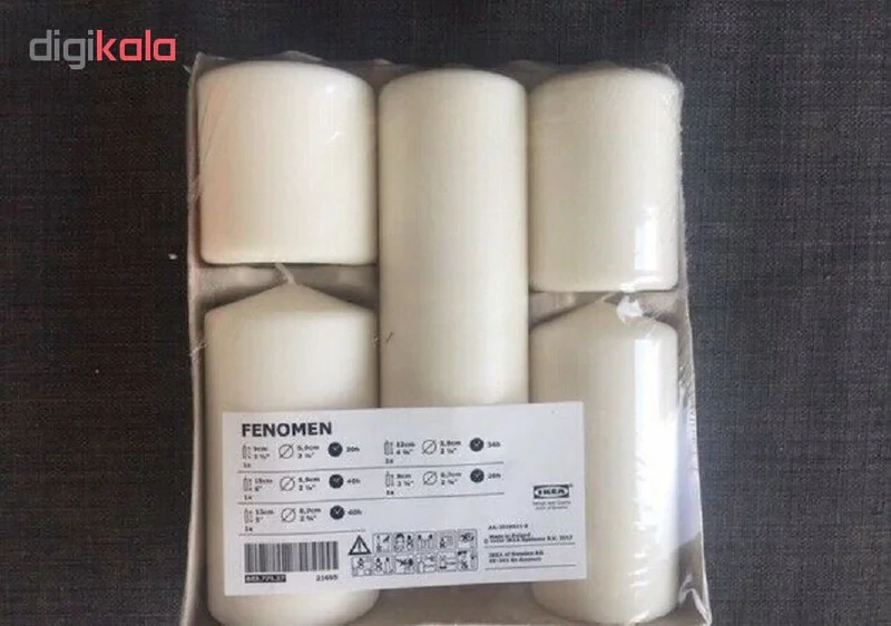 شمع بدون اشک ایکیا مدل FENOMEN مجموعه 5 عددی