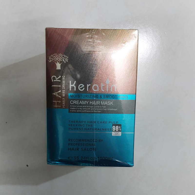 ماسک مو هر مدل keratin  حجم 1000 میلی لیتر