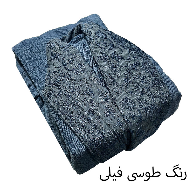 حوله پالتویی هنرمند مدل گیپور ابریشمی سایز ۱۳۵