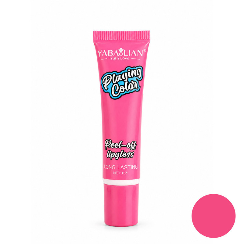 رژ لب مایع براق یابالین مدل Peel Off شماره 02