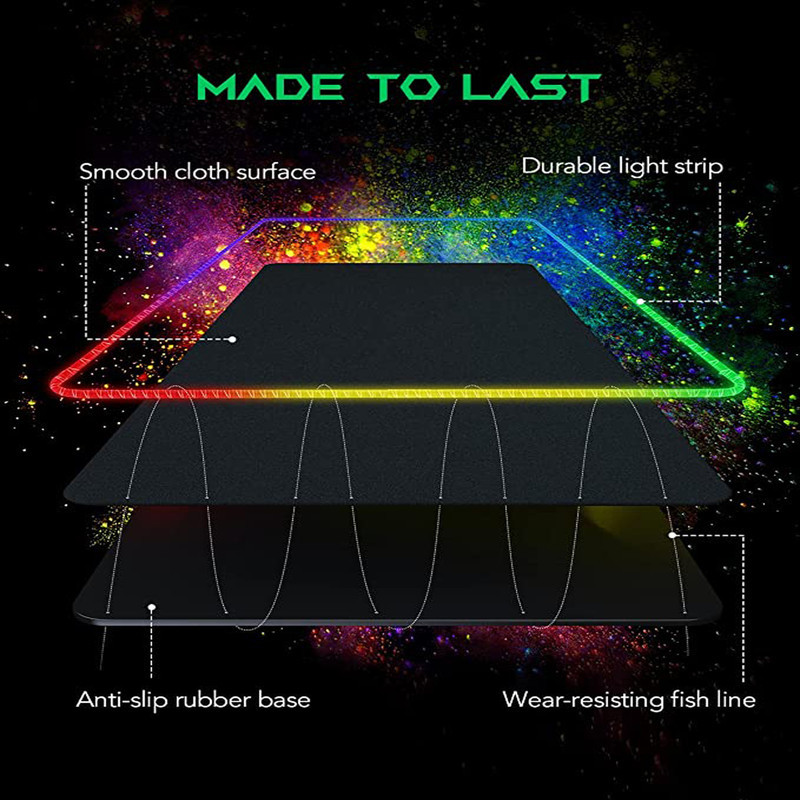 موس پد مخصوص بازی لومینوس مدل RGB