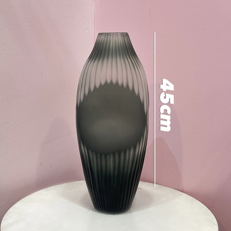 گلدان دکوری مدل کریستالی مجموعه 2 عددی