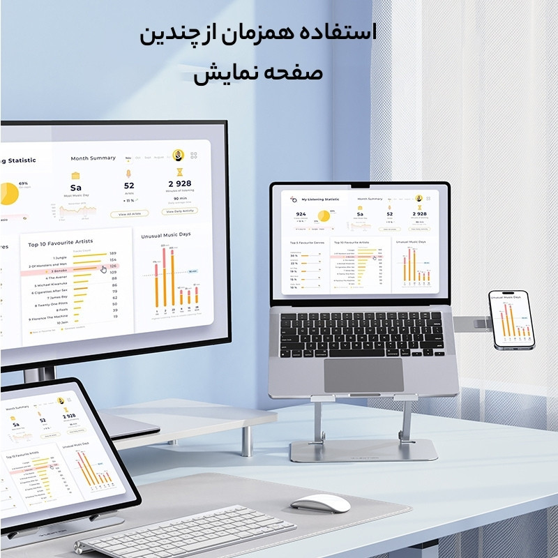 پایه خنک کننده  لپ تاپ و موبایل  لنشن مدل L6
