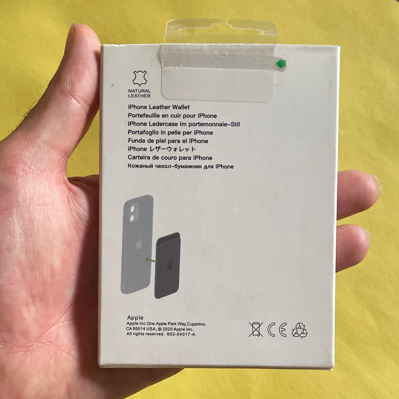 جا کارتی موبایل مدل Leather Wallet MagSafe
